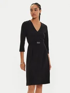 Sukienki - Calvin Klein Sukienka koktajlowa K20K207471 Czarny Regular Fit - miniaturka - grafika 1