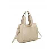 Torebki damskie - Torebka Damska LUIGISANTO Shopper Worek A4 Beżowa Skóra Ekologiczna - miniaturka - grafika 1