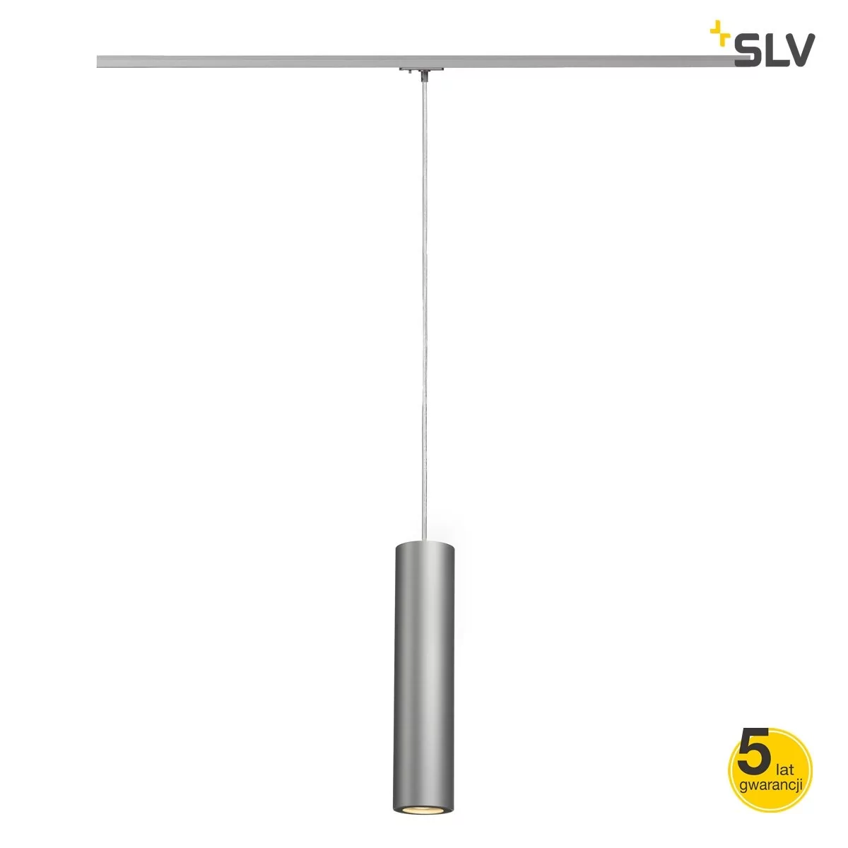 SLV Lampa systemu szynowego jednofazowego 143964 1fazowa LED GU10 230 V 50 W srebrno-szary