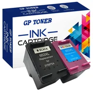 Tusze zamienniki - INK Gp Toner 2x Tusz do HP DeskJet Plus Advantage 6000 6075 6400 6475 GP-H653XL BK+CMY GP-H653XL BK+CMY - miniaturka - grafika 1