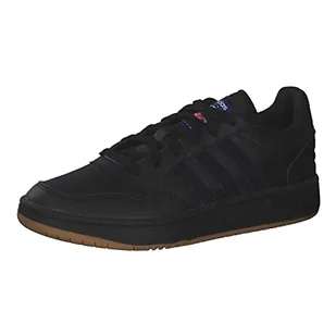 adidas Hoops 3.0, Trampki męskie, Czarny Biały Negbás Negbás Ftwbla, 46 EU - Trampki męskie - miniaturka - grafika 1