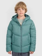 Kurtki i płaszcze dla chłopców - 4F Kurtka puchowa z wypełnieniem syntetycznym chłopięca - zielona 122 (6-7 lat) - miniaturka - grafika 1