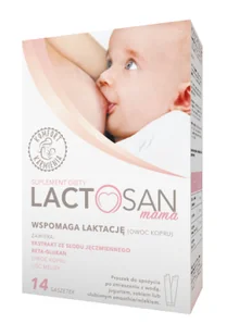 Herbapol LUBLIN S.A Lactosan Mama wspomaga laktację 14 saszetek 3416321 - Witaminy i minerały - miniaturka - grafika 1
