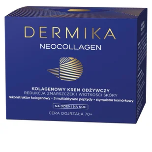 Dermika Neocollagen Multikolagenowy krem odżywczy 70+ na dzień i noc 50ml - Kremy do twarzy - miniaturka - grafika 6