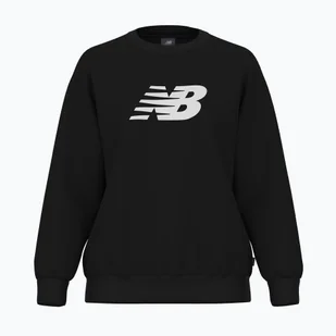 Bluza damska New Balance Sport Fleece Logo Crew black - Bluzy damskie - miniaturka - grafika 1