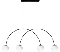 Lampy sufitowe - Zuma Line 1220 - Żyrandol na lince BOW 4xE14/10W/230V czarny - miniaturka - grafika 1