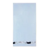 Okrycia kąpielowe dla dzieci - Ręcznik 30x50 Koty Mgiełka-5460 niebieski frotte bawełniany dziecięcy do przedszkola - miniaturka - grafika 1