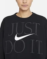 Bluzy damskie - Nike Bluza damska Df Gx Get Fit Fc Cw 12 M czarny/biały XL - miniaturka - grafika 1