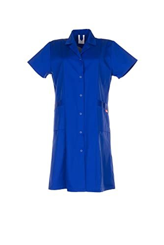 Planam Damski płaszcz roboczy rękaw 1/4 bawełna chabrowy model 1686 rozmiar 46