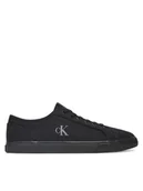 Trampki męskie - Calvin Klein Jeans Tenisówki Ess Vulc Low Mg Canvas YM0YM01209 Czarny - miniaturka - grafika 1