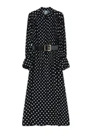 Sukienki - Abito midi a pois con cintura e maniche volant Donna Imperial - miniaturka - grafika 1