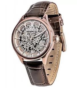 Zegarek ZEGAREK DAMSKI CARL VON ZEYTEN CVZ0072RWHS SKELETON HORBACH - Zegarki damskie - miniaturka - grafika 1