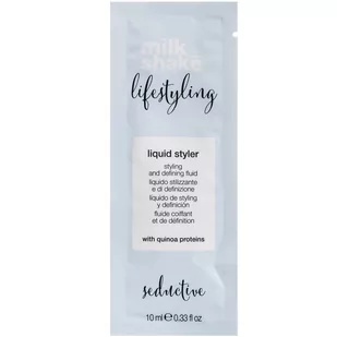 Milk Shake Lifestylin Liquid Styler - specjalistyczny fluid z filtrem UV z proteinami jedwabiu, nadaje blask włosom 10ml - Kosmetyki do stylizacji włosów - miniaturka - grafika 1