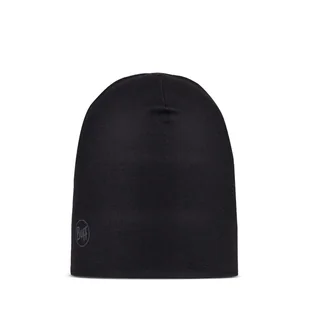 Dwustronna czapka unisex Buff Ecostretch Beanie solid black - ONE SIZE - Czapki męskie - miniaturka - grafika 1