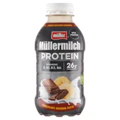 Mleko - Müller Müllermilch Protein Napój mleczny o smaku czekoladowo-bananowym 400 g - miniaturka - grafika 1