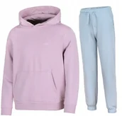 Dresy męskie - 4F OCIEPLANY DZIEWCZÄCY DRES KOMPLET BLUZA SPODNIE / rozm 146 - miniaturka - grafika 1