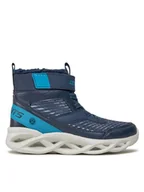 Buty dla chłopców - Skechers Sneakersy Twisted-Brights 401651L/NVBL Granatowy - miniaturka - grafika 1
