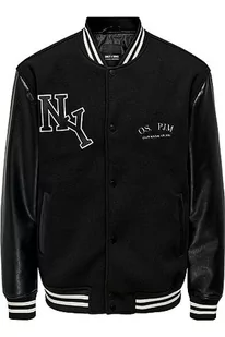 ONLY & SONS ONSJAY Varsity 23 Kurtka męska OTW bomberka, czarna, XL, czarny, XL - Kurtki męskie - miniaturka - grafika 1