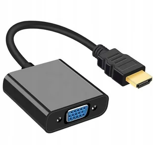 PRZEJŚCIÓWKA ADAPTER KONWERTER Z HDMI DO VGA D-SUB - Kable - miniaturka - grafika 1