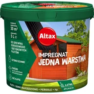 Farby i impregnaty do drewna - Impregnat do drewna ogrodowego jedna warstwa 5 l antracyt Altax - miniaturka - grafika 1