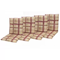Poduszki ogrodowe - CLASSIC 9017 low - zestaw 4 poduszek na fotele i krzesła - miniaturka - grafika 1