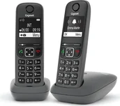 Telefony stacjonarne - Gigaset AE690 Duo antracyt - miniaturka - grafika 1