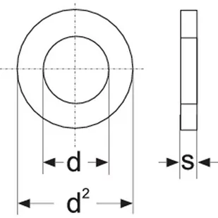 Toolcraft Podkładka M8 O = 17 x 8 4 mm 1 6 mm DIN 125 50 szt - Śruby i nakrętki - miniaturka - grafika 1