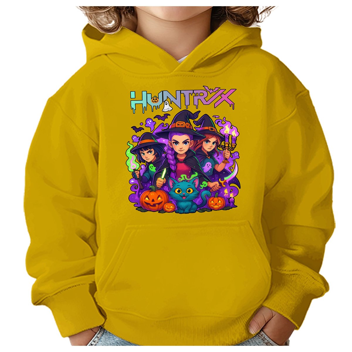 BLUZA DZIECIĘCA HUNTRIX HALLOWEEN 146-152 Z KAPTUREM BAWEŁNIANA JAKOŚĆ