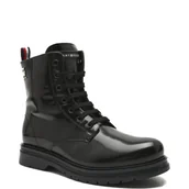 Buty dla dziewczynek - Tommy Hilfiger Botki | z dodatkiem skóry - miniaturka - grafika 1