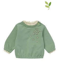 Noppies Bluza w kolorze zielonym - Bluzy i sweterki niemowlęce - miniaturka - grafika 1