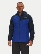Odzież trekkingowa męska - adidas Kurtka outdoor Terrex Multi 2L RAIN.RDY JD8353 Niebieski Regular Fit - miniaturka - grafika 1