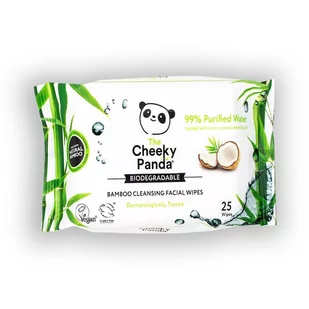 The Cheeky Panda 100% Bambusowe chusteczki do demakijażu z olejkiem kokosowym - Akcesoria do oczyszczania twarzy - miniaturka - grafika 1