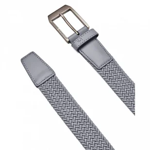 Męski pasek Under Armour M Braided Golf Belt - szary - UNDER ARMOUR - Paski - miniaturka - grafika 1