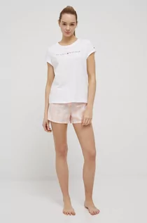 Piżamy damskie - Tommy Hilfiger komplet piżamowy kolor biały bawełniana - grafika 1