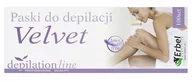 Depilacja - ERBEL Paski fizelinowe do depilacji 100szt mocne Velvet - miniaturka - grafika 1