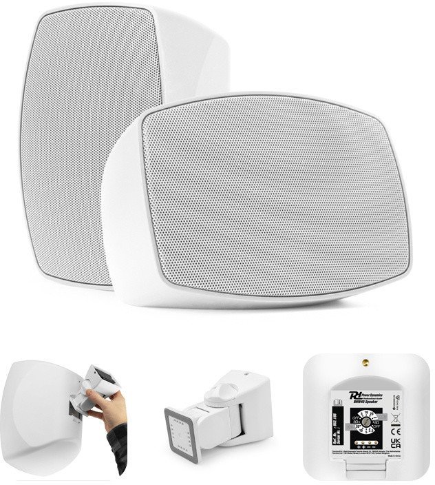 Power Dynamics Zestaw kolumn instalacyjnych BHW40WH IPX5 4