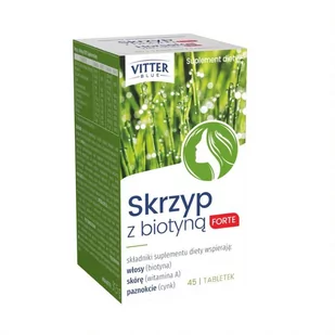 DIAGNOSIS Vitter Blue Skrzyp z biotyną forte x 45 tabl - Nutrikosmetyki - miniaturka - grafika 1