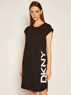 Sukienki - DKNY Sukienka codzienna P0RD1B2J Czarny Regular Fit - grafika 1