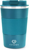 Kubki termiczne - Kubek Termiczny Ze Stali Nierdzewnej Niebieski Na Gorące Napoje 380ml - miniaturka - grafika 1
