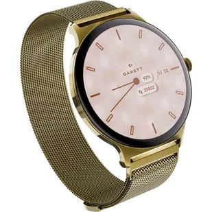 Garett Verona 2 Złoty Mesh - Smartwatch - miniaturka - grafika 1