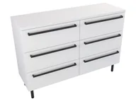 Szafki łazienkowe - Szafka Stojąca Z Blatem ATH 120 cm S Prawa - Biały Mat - Uchwyty Czarne Matowe - miniaturka - grafika 1