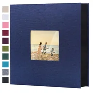 Albumy fotograficzne - TEMU 1 szt. album na zdjęcia 4x6-200/300/600 z kieszenią pionową i okienkiem przednim, idealny na śluby, rodzinne rocznice, wakacje młodzieżowe, - miniaturka - grafika 1