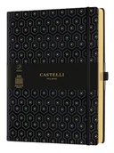 Notesy i bloczki - Notes Honeycomb Gold 25X19 Kr - miniaturka - grafika 1