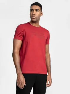 Koszulki męskie - T-shirt regular z bawełny organicznej męski 4F x Robert Lewandowski - grafika 1