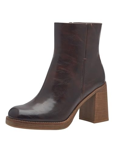 Marco Tozzi Damskie botki Zip+Slip 2-25347-43 modne kozaki, kawiarnia, 38 EU, kawa, 38 EU