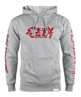 Bluzy męskie - bluza OZZY OSBOURNE - BLIZZARD OF OZZ, kangurka z kapturem szara-M - miniaturka - grafika 1