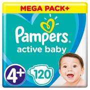 Pieluchy - Pampers Active Baby Plus 4+ Maxi Plus 120szt - miniaturka - grafika 1