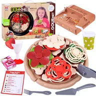 Zabawy w naśladowanie dorosłych - Zrób PIZZA w kawałkach zabawa w kucharza ZA3775 - miniaturka - grafika 1