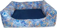 Legowiska dla psów - Bimbay BIMBAY KANAPA WELUR KOLOR LAZUR NR.2 80x65 - miniaturka - grafika 1