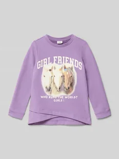 Bluza o kroju regular fit z mieszanki bawełny - Bluzy dla dziewczynek - miniaturka - grafika 1